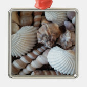 Sunny Seashells Collectie Natuur Metalen Ornament (Voorkant)