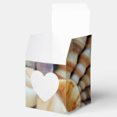 Sunny Seashells Favor Box, Summer Beach Wedding Bedankdoosjes (Geopend)