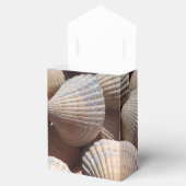 Sunny Seashells Favor Box, Summer Beach Wedding Bedankdoosjes (Geopend)