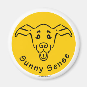 Sunny Sense Logo met honden/honden magneten