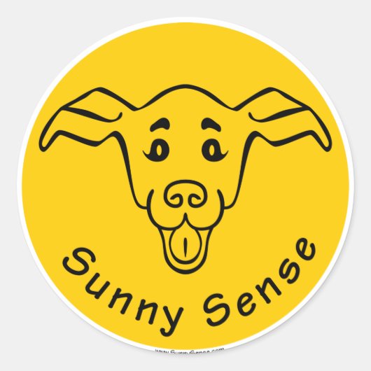 Sunny Sense Logo w/Dog stickers (Voorkant)