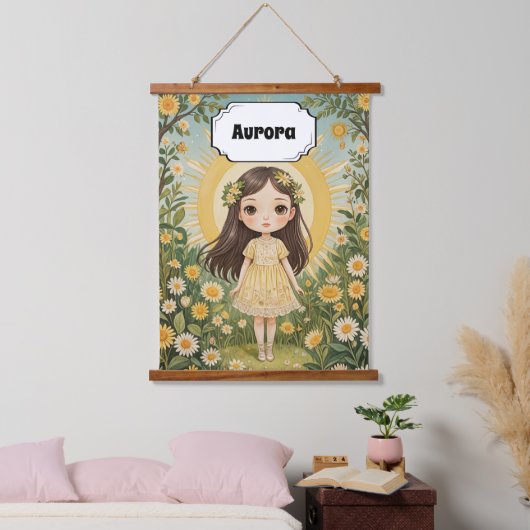 Sunny Serenade gepersonaliseerd Hangend Wandkleed (Slaapkamer)