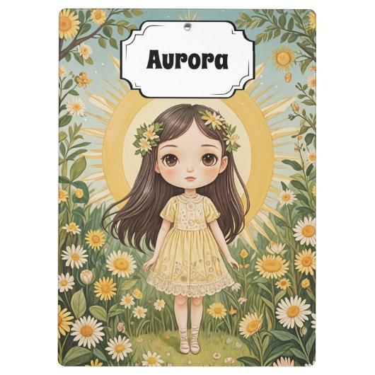 Sunny Serenade gepersonaliseerd Klembord (Achterkant)