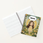 Sunny Serenade gepersonaliseerd Notitieboek (Binnen)