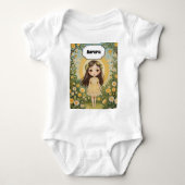 Sunny Serenade gepersonaliseerd Romper (Voorkant)