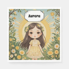 Sunny Serenade gepersonaliseerd Servet