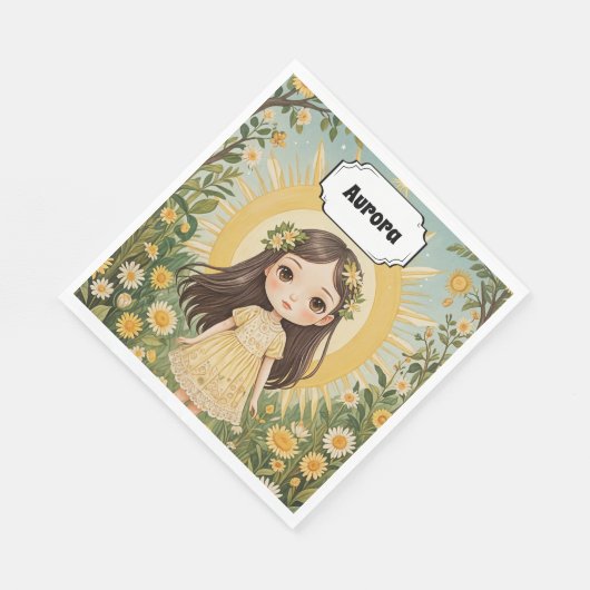 Sunny Serenade gepersonaliseerd Servet (Hoek)