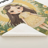 Sunny Serenade gepersonaliseerd Sherpa Deken (3/4)