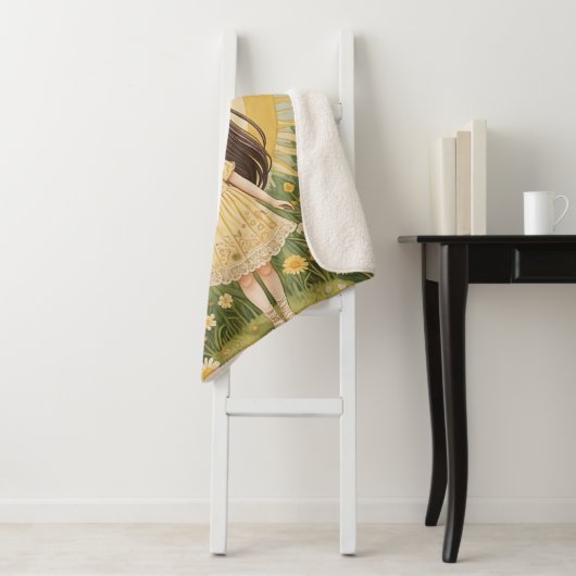 Sunny Serenade gepersonaliseerd Sherpa Deken (In situ)