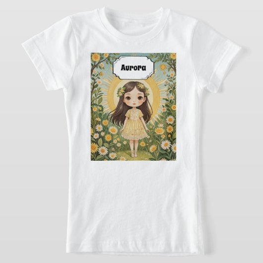 Sunny Serenade gepersonaliseerd T-shirt (Laagn)