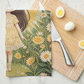 Sunny Serenade gepersonaliseerd Theedoek (Quarter Fold)