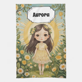 Sunny Serenade gepersonaliseerd Theedoek