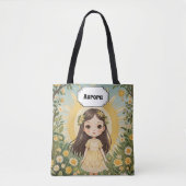 Sunny Serenade gepersonaliseerd Tote Bag (Voorkant)