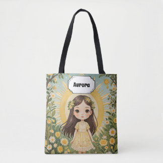 Sunny Serenade gepersonaliseerd Tote Bag