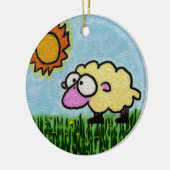 Sunny Sheep Keramisch Ornament (Links)