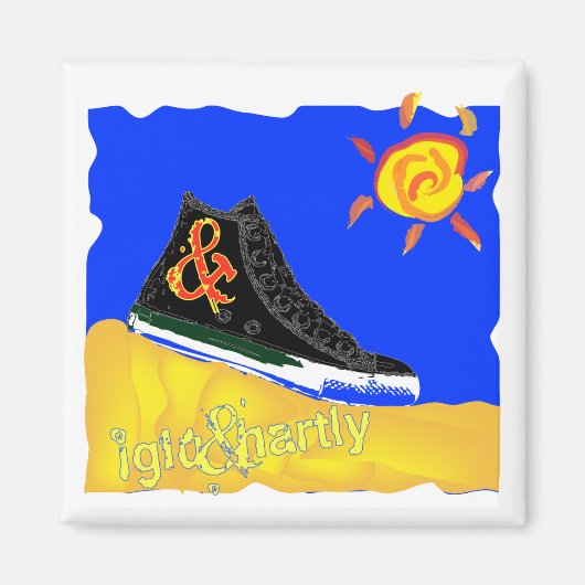 "Sunny Shoe" van Katie winnaar 08.03.09 Magneet (Voorkant)