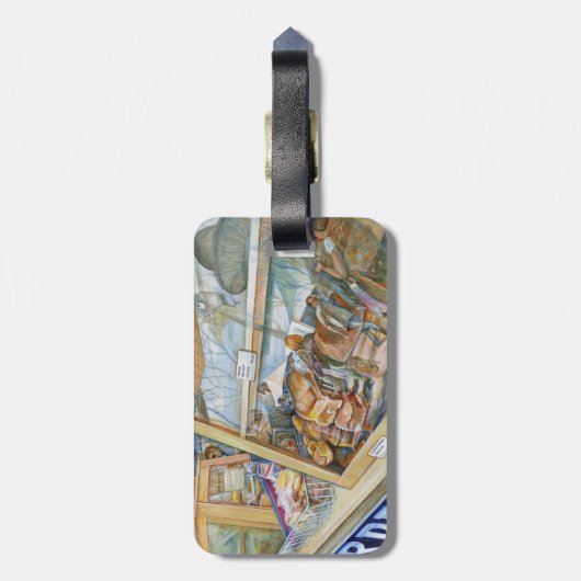 Sunny side of Insanity Bagagelabel (Achterkant verticaal)