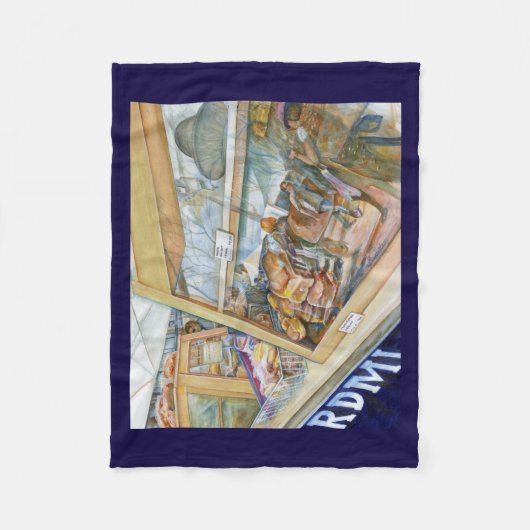 Sunny Side of Insanity Fleece Deken (Voorkant)