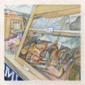 Sunny Side of Insanity Glazen Onderzetter (Voorkant)