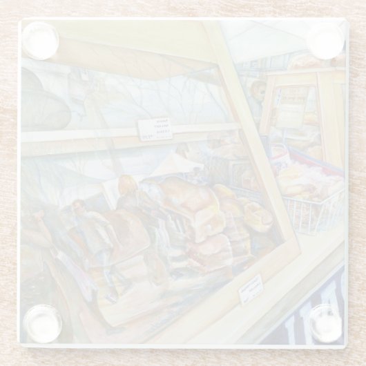 Sunny Side of Insanity Glazen Onderzetter (Achterkant)