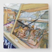 Sunny Side of Insanity Vierkante Klok (Voorkant)