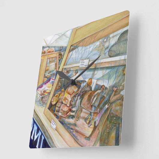 Sunny Side of Insanity Vierkante Klok (Hoek)