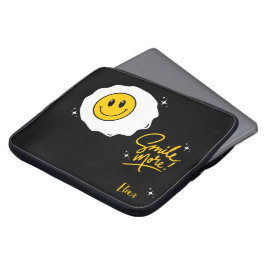 Sunny side smile laptop sleeve