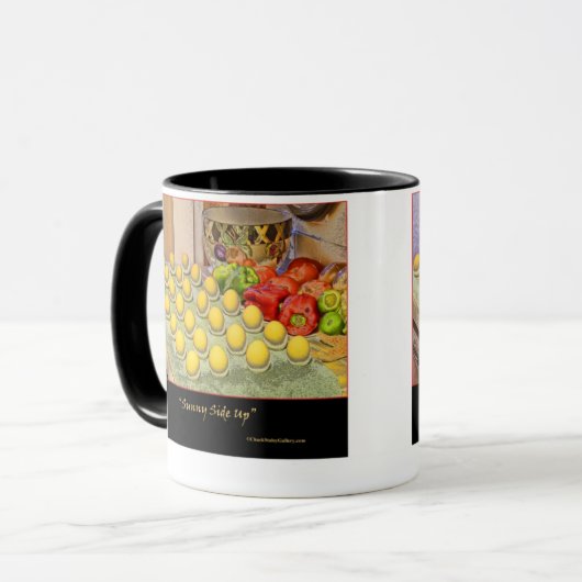 "Sunny Side Up" 15oz. Mokken (Voorkant links)