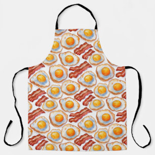 Sunny Side Up & Crispy – Waterverf Eieren en Bacon Schort
