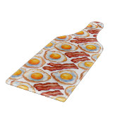 Sunny Side Up & Crispy – Waterverf Eieren en Bacon Snijplank (Hoek)