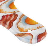 Sunny Side Up & Crispy – Waterverf Eieren en Bacon Snijplank (Hoek)