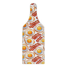 Sunny Side Up & Crispy – Waterverf Eieren en Bacon