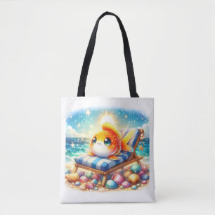 Sunny Side Up: een visachtige vakantie Tote Bag