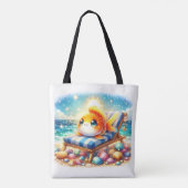 Sunny Side Up: een visachtige vakantie Tote Bag (Achterkant)