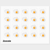 SUNNY-SIDE-UP EGG VIERKANTE STICKER (Vel)