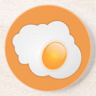 SUNNY-SIDE-UP EGG ZANDSTEEN ONDERZETTER