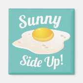 Sunny Side Up Fried Egg Breakfast Magneet (Voorkant)