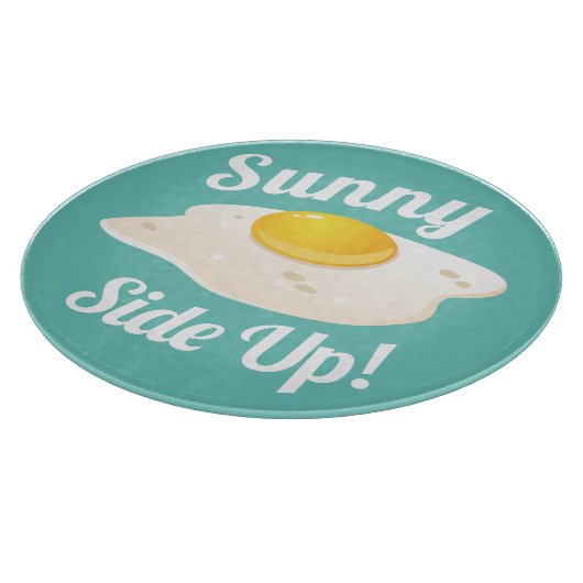 Sunny Side Up Fried Egg Breakfast Snijplank (Hoek)
