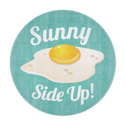 Sunny Side Up Fried Egg Breakfast Snijplank (Voorkant)