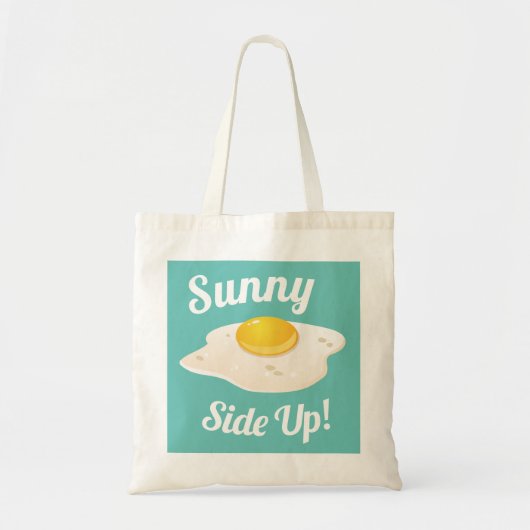 Sunny Side Up Fried Egg Bright Breakfast Tote Bag (Voorkant)