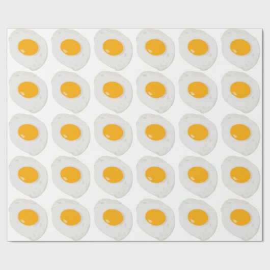 Sunny Side Up Fried Egg Cadeaupapier (Vlak)