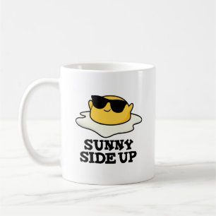 Sunny Side Up Funny Fried Egg Pun Koffiemok