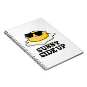 Sunny Side Up Funny Fried Egg Pun Notitieboek (Rechterzijde)
