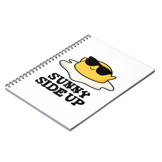Sunny Side Up Funny Fried Egg Pun Notitieboek (Linkerzijde)