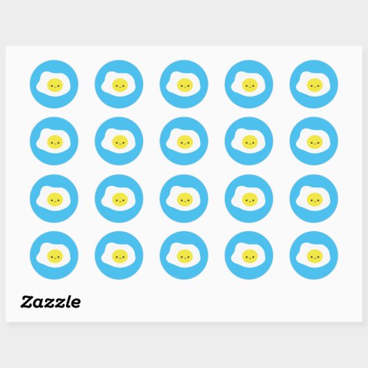 Sunny Side Up Ronde Sticker (Vel)