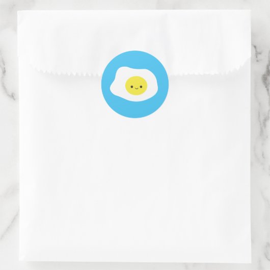 Sunny Side Up Ronde Sticker (Tas)