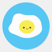 Sunny Side Up Ronde Sticker (Voorkant)