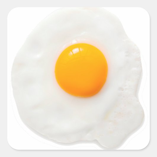 Sunny Side Up Vierkante Sticker (Voorkant)
