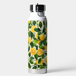 "Sunny Sips Lemon Ceramic Thermos" Waterfles