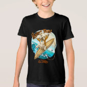 Sunny Skater Pup Tri-Blend Shirt (Voorkant)